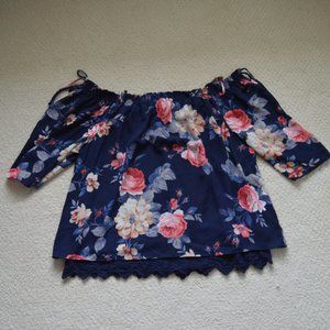 Floral Off The Shoulder Top